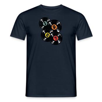 Millésime 1987 - T-shirt homme - marine - Devant - AI Model Male 178 light (178cm)