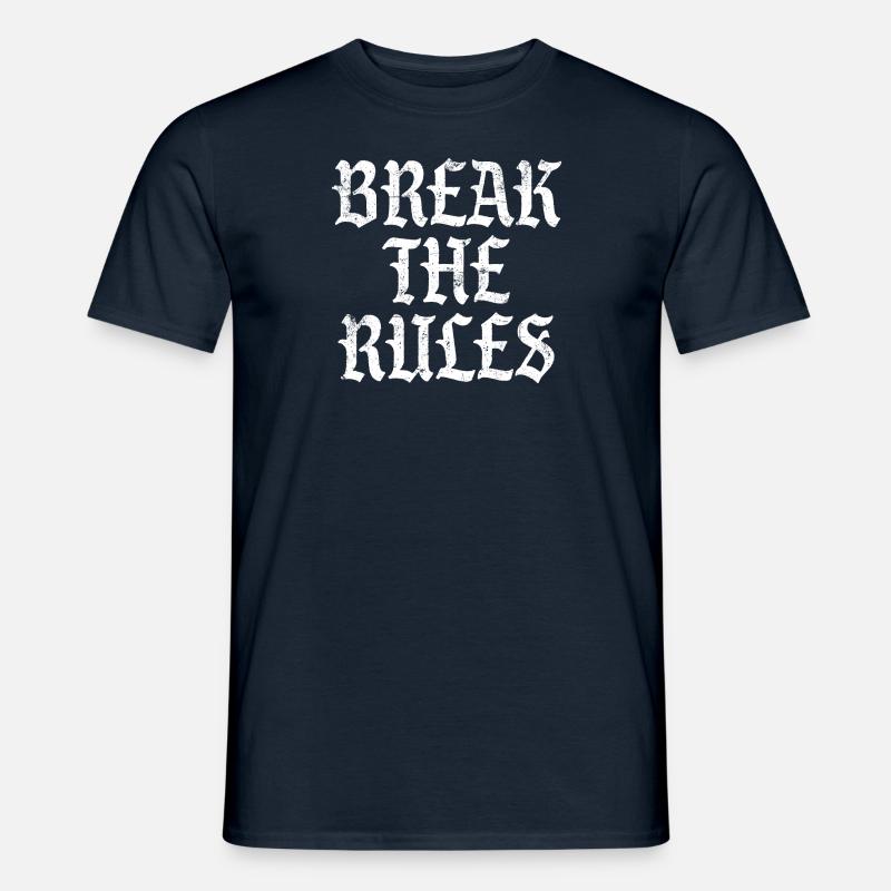 Break the Rules - Männer T-Shirt - Navy