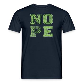 NOPE - ne soyez pas un béni-oui-oui! - T-shirt homme - marine - Devant - AI Model Male 178 light (178cm)