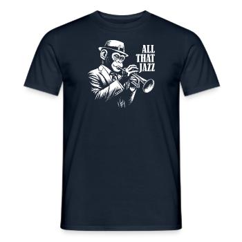 Der ganze Jazz - Männer T-Shirt - Navy - Vorne - AI Model Male 178 light (178cm)