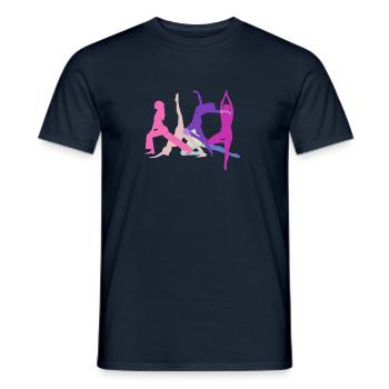 tournoi, yoga, sports, exercices, danse, gymnastique - T-shirt homme - marine - Devant - AI Model Male 178 light (178cm)