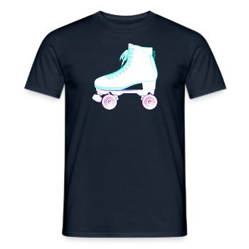 Rollschuhe, roller skates derby skate park, wrotki - T-shirt homme - marine - Devant - AI Model Male 178 light (178cm)