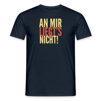 It's not funny sarcasm saying on me - Men's T-Shirt - navy - Front - AI Model Male 178 light (178cm)