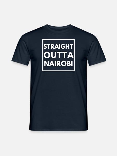 STRAIGHT OUTTA NAIROBI | KENYA - Men's T-Shirt - navy