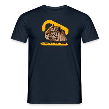 limited edition tiger - Men's T-Shirt - navy - Front - AI Model Male 178 light (178cm)