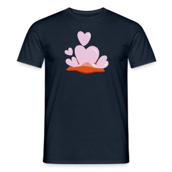 love bubbles v4 00 - Men's T-Shirt - navy - Front - AI Model Male 178 light (178cm)