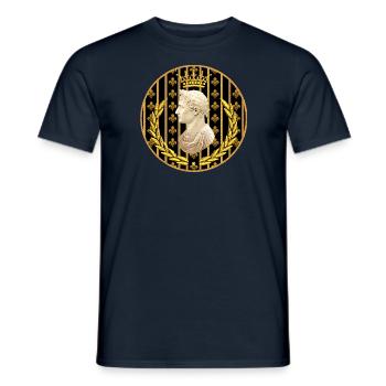 Camée Napoléon 02 - T-shirt homme - marine - Devant - AI Model Male 178 light (178cm)