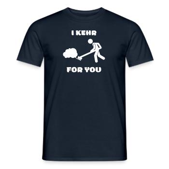 I KEHR FOR YOU - Männer T-Shirt - Navy - Vorne - AI Model Male 178 light (178cm)