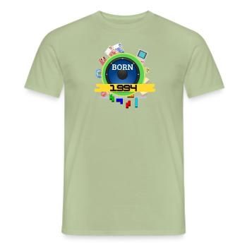1994 - Männer T-Shirt - Sage - Vorne - AI Model Male 178 light (178cm)
