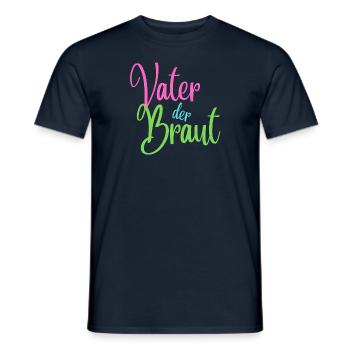 Vater der Braut - Männer T-Shirt - Navy - Vorne - AI Model Male 178 light (178cm)