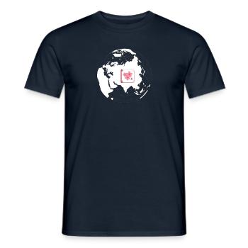 Asia - Männer T-Shirt - Navy - Vorne - AI Model Male 178 light (178cm)