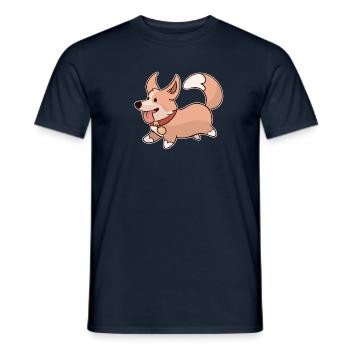 Süßer Hund - Männer T-Shirt - Navy - Vorne - AI Model Male 178 light (178cm)