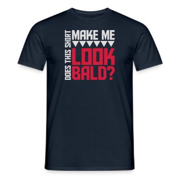 look soon citation de chemise - T-shirt homme - marine - Devant - AI Model Male 178 light (178cm)