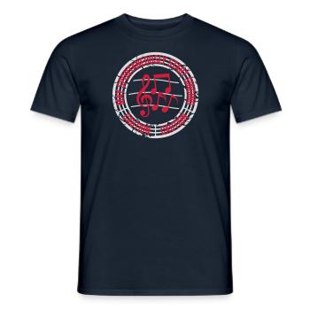 may spontaneously start singing - Men's T-Shirt - navy - Front - AI Model Male 178 light (178cm)