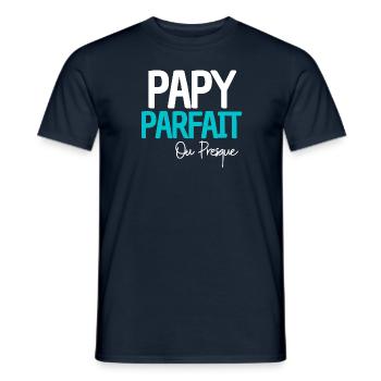 cadeau parfait pour un papy de légende. - T-shirt homme - marine - Devant - AI Model Male 178 light (178cm)