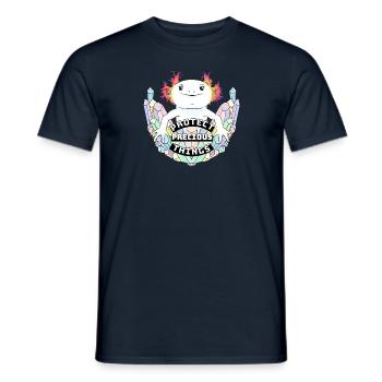 Axolotl - Männer T-Shirt - Navy - Vorne - AI Model Male 178 light (178cm)