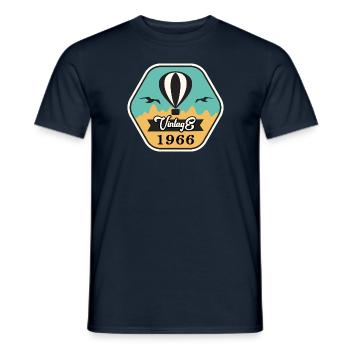 Vintage 1966 - Männer T-Shirt - Navy - Vorne - AI Model Male 178 light (178cm)