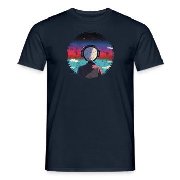 Musik Anime Manga Girl - Männer T-Shirt - Navy - Vorne - AI Model Male 178 light (178cm)