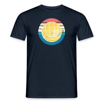 Volleyball Retro - Men's T-Shirt - navy - Front - AI Model Male 178 light (178cm)
