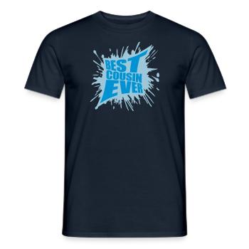 best cousin ever quote - Men's T-Shirt - navy - Front - AI Model Male 178 light (178cm)