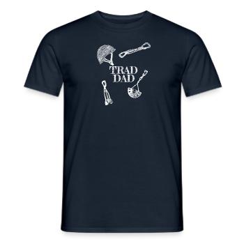 Trad Dad - Men's T-Shirt - navy - Front - AI Model Male 178 light (178cm)