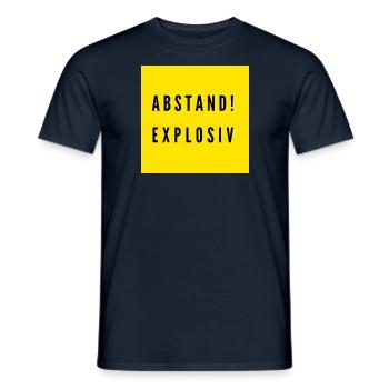 Abstand Explosiv LSBY - Männer T-Shirt - Navy - Vorne - AI Model Male 178 light (178cm)