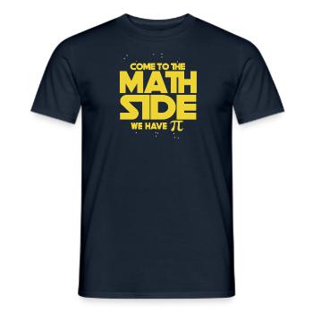 Come to the Math Side We have Pi - Männer T-Shirt - Navy - Vorne - AI Model Male 178 light (178cm)