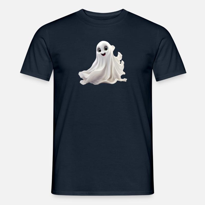 Ghost - Ein kleiner niedlicher Geist - Männer T-Shirt - Navy