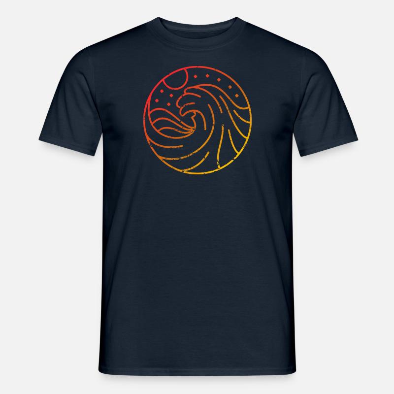 High Seas rot - Männer T-Shirt - Navy