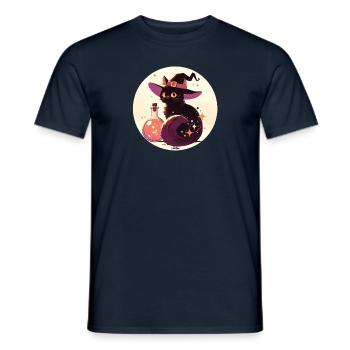 Trank Katze 3 - Männer T-Shirt - Navy - Vorne - AI Model Male 178 light (178cm)
