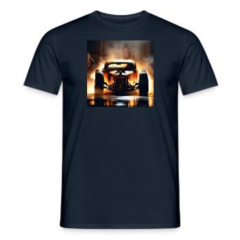 Rusty Hot Rod racing #6 - Men's T-Shirt - navy - Front - AI Model Male 178 light (178cm)