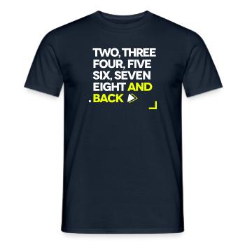 Step Dance - T-shirt homme - marine - Devant - AI Model Male 178 light (178cm)