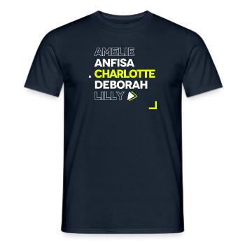 Techno Queens - T-shirt homme - marine - Devant - AI Model Male 178 light (178cm)