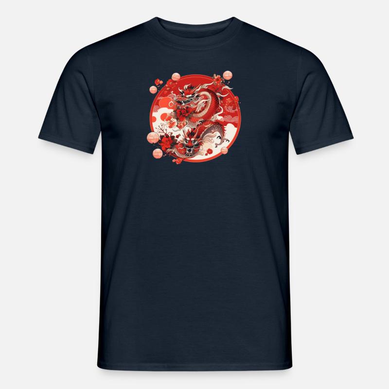 Drache - Männer T-Shirt - Navy