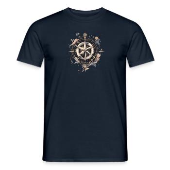 Boussole - T-shirt homme - marine - Devant - AI Model Male 178 light (178cm)