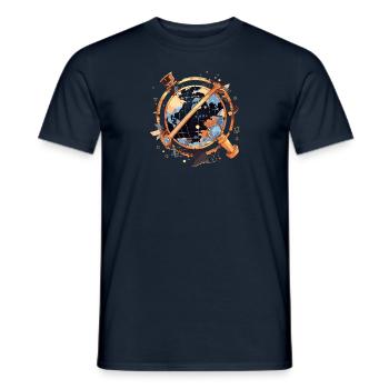 Globus - Männer T-Shirt - Navy - Vorne - AI Model Male 178 light (178cm)