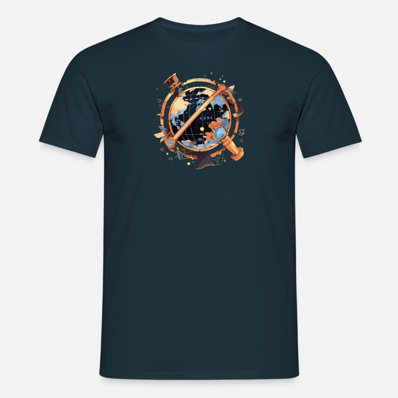 Globus - Männer T-Shirt - Navy