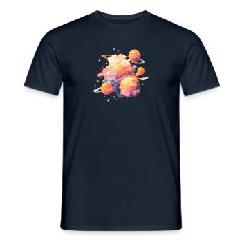 Planet - Men's T-Shirt - navy - Front - AI Model Male 178 light (178cm)