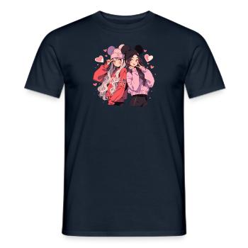 Cuties - Men's T-Shirt - navy - Front - AI Model Male 178 light (178cm)