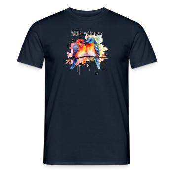 Zola = love - Men's T-Shirt - navy - Front - AI Model Male 178 light (178cm)
