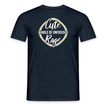 Funny Cute Bundle Of Unfocused Rage Rainbow Goth - Men's T-Shirt - navy - Front - AI Model Male 178 light (178cm)