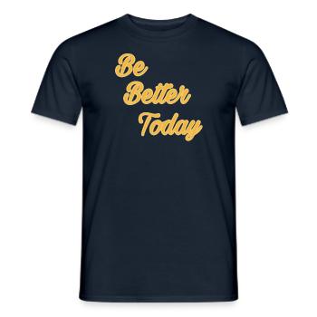 BBTD Text - Men's T-Shirt - navy - Front - AI Model Male 178 light (178cm)