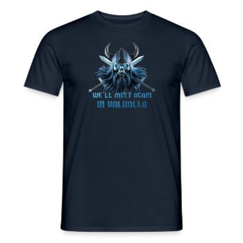 Wikinger Schädel 06 2024 06 - Männer T-Shirt - Navy - Vorne - AI Model Male 178 light (178cm)