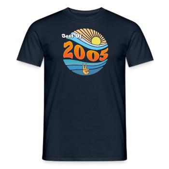 best of 2005 – Celebrating 20 Years of Awesomeness - Men's T-Shirt - navy - Front - AI Model Male 178 light (178cm)