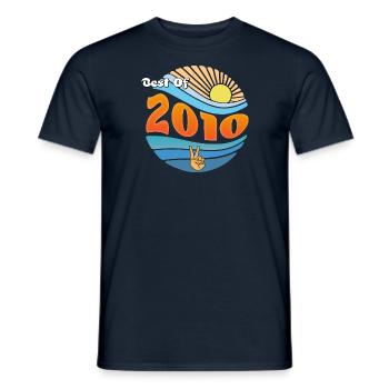 Né en 2010 – Célébration de 15 années inoubliables - T-shirt homme - marine - Devant - AI Model Male 178 light (178cm)