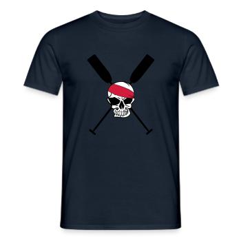 Deathhead Paddle Rowing Canoe Dragonboat - Men's T-Shirt - navy - Front - AI Model Male 178 light (178cm)