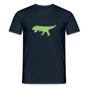 Dinosaures - T-shirt homme - marine - Devant - AI Model Male 178 light (178cm)