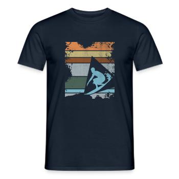 Surfer - Männer T-Shirt - Navy - Vorne - AI Model Male 178 light (178cm)