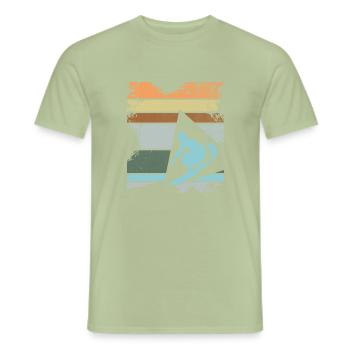 Surfer - Männer T-Shirt - Sage - Vorne - AI Model Male 178 light (178cm)