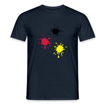 Art, paint (super cheap!) - T-shirt homme - marine - Devant - AI Model Male 178 light (178cm)